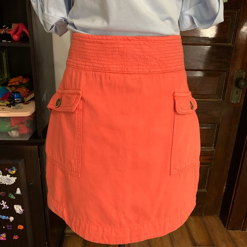 Anthropologie cargo mini skirt